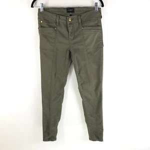 Celebrity Pink Womens Jeans Zip Ankle Skinny Stretch Olive Green 7/28 - Picture 1 of 4