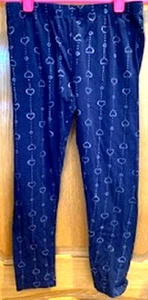 NEW Epic Threads Girl's Leggings Pants Blue Hearts Print Cotton Blend Sz: XL - Picture 1 of 5