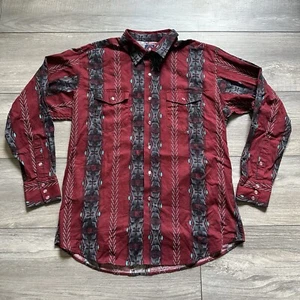 Vintage Panhandle Slim Shirt Mens XL Western Aztec Pearl Snap Cowboy Rodeo - Picture 1 of 11