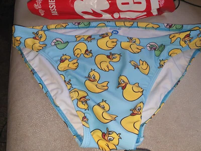 AUSSIEBUM BADEHOSE XL Gelbe Gummienten Design  - Bild 1 von 3