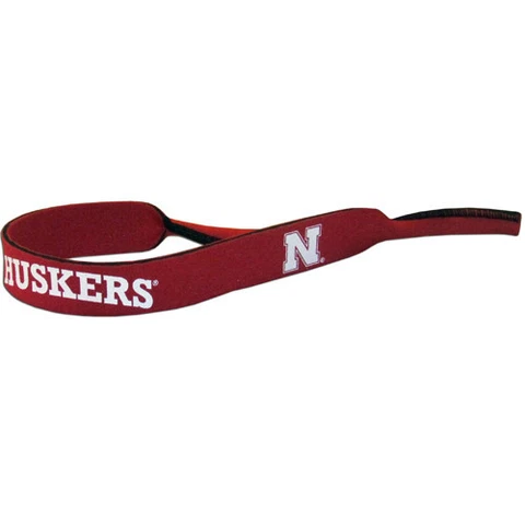 Nebraska Cornhuskers Neoprene Sunglass Strap [NEW] NCAA Croakies Sisk Cover