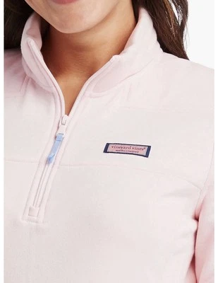 Vineyard Vines Sudadera Mujer Pequeña Rosa Clásica Camisa Oveja 1/4 Cremallera Pullover Foto 1 de 4
