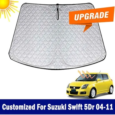 Thicken Upgrade Windshield Sun Shade For Suzuki Swift 5Door 2004-2011 Sun Visor - Image 1 of 4