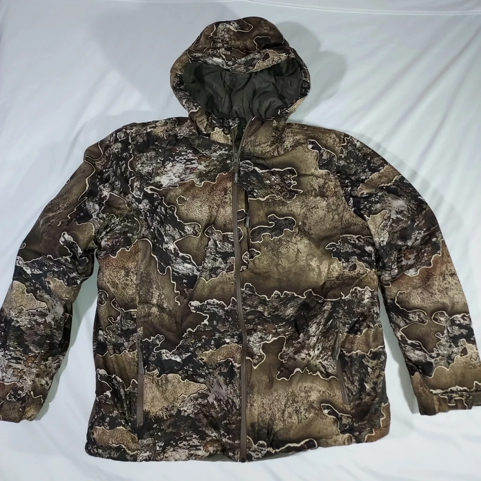 Realtree Excape Men’s Insulated Hunting Parka Camouflage SIZE LARGE Hooded W/P - Image 1 of 4