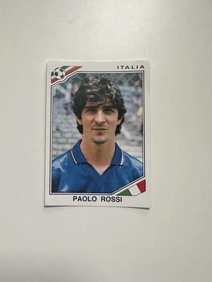 Panini World Cup Mexico 86 Paolo Rossi Italy Football Sticker #50 1986 - Image 1 of 2