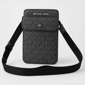 Michael Kors Accessories Signature PVC Leather Slim Phone Case Crossbody Bag - Picture 1 of 23