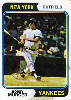 BOBBY MURCER - TARJETA COMERCIAL/DEPORTIVA FIRMADA Foto 1 de 2