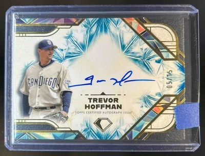 2025 Topps Diamond Icons Trevor Hoffman Auto Blue #5/15 Padres Foto 1 de 2