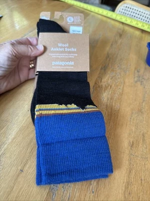 PATAGONIA Lana Senderismo Crew Calcetines Ligeros Hasta la Rodilla Talla Grande EE. UU. Paquete Incorrecto Foto 1 de 4