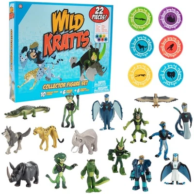 Official Wild Kratts 22-Piece Action Figure Set - Adventure with Chris & Martin! - Image 1 of 4