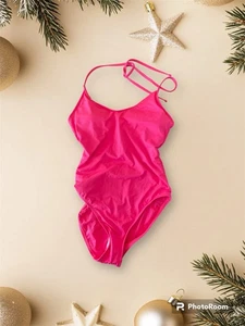 Traje de baño de una pieza La blanca rosa intenso con escalera trasera talla 6 - Imagen 1 de 3