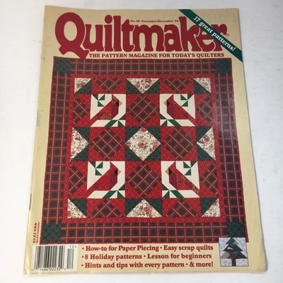 Quiltmaker Magazine No. 40 Nov/Dec 1994 17 Great Patterns Christmas Holiday - Image 1 of 4