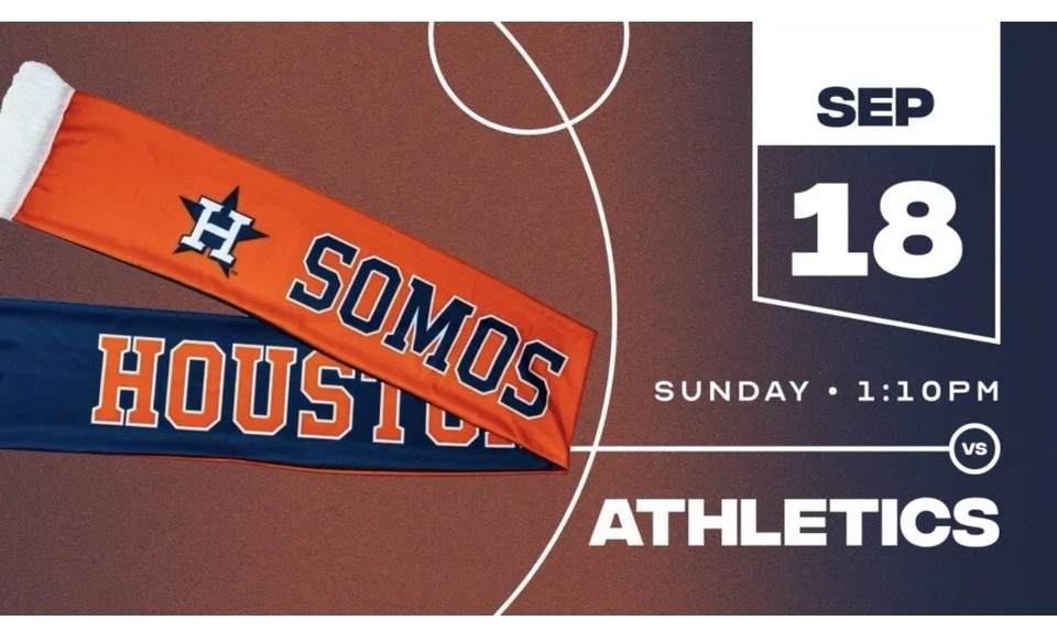 Houston Astros SGA Somos Soccer Scarf 9/18/2022 Hispanic Heritage! - Image 1 of 1
