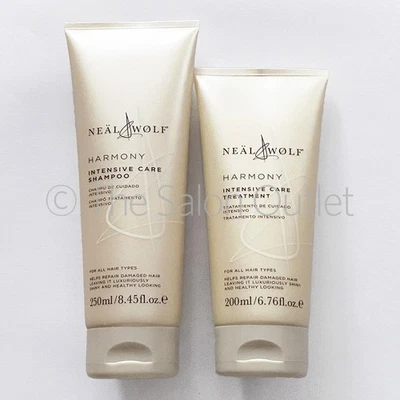 Neal & and Wolf Harmony Intensive Shampoo 250ml Conditioner Treatment 200ml Duo - Image 1 of 3