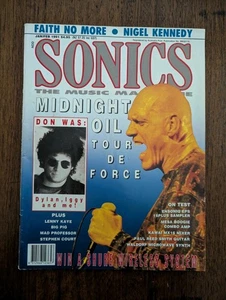 Sonics Music Magazine - Jan/Feb 1991 - Midnight Oil, Faith No More, Dylan, Iggy. - Bild 1 von 8