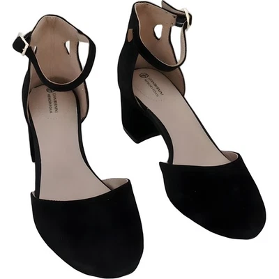 Zapatos de salón de vestir Giani Bernini Izzee de gamuza con correa para el tobillo negros EE. UU. 6,5 M Foto 1 de 4