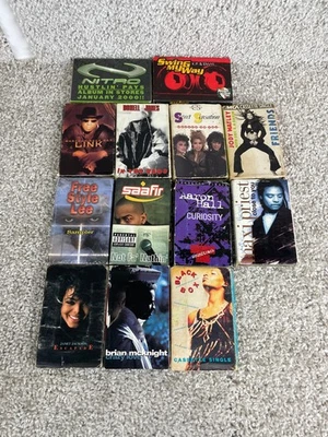 Lot of 13 Vintage R&B Hip Hop Pop Sample Promotional Cassette Tape - Image 1 of 4
