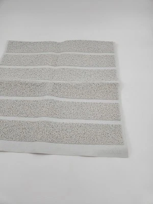 Alfombra de ducha Modkat alfombra de bañera antideslizante esponja a rayas alfombra de baño gris 32 x 24" Foto 1 de 4