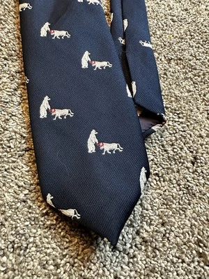 Corbata de Colección NYSE Bolsa de Nueva York Guardián Brooks EE. UU. Silk Bulls Osos Azul Foto 1 de 4