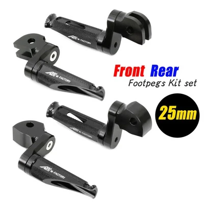 25mm Riser Black MFP Front Rear Footpegs For M2 Cyclone All Year Foto 1 de 4
