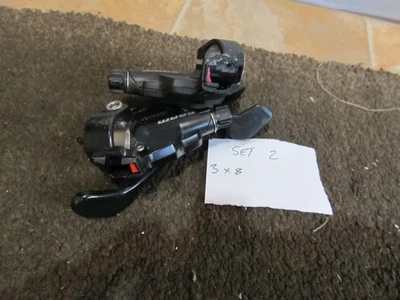 Pair SRAM X4 3x8 Speed Shifters Left and Right - Image 1 of 2