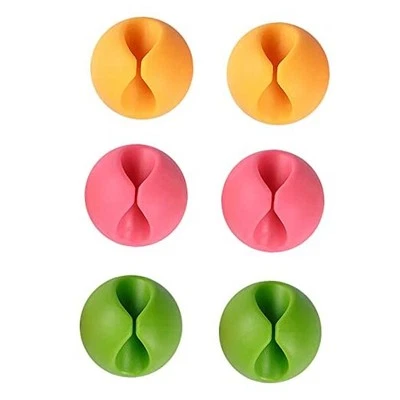  Cable Clips, Desk Cable Drop, Desk Wire Clips for All Your Small Colorful - Image 1 of 4