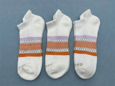 3 pares de calcetines tobilleros blancos Bombas de peso medio para mujer talla M rayas arco iris Foto 1 de 4