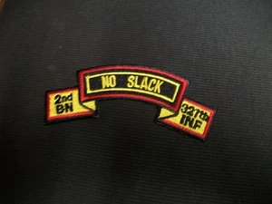 NO SLACK 2ND BN 327th INFANTRY MILITARY TAB/PATCH - Picture 1 of 2