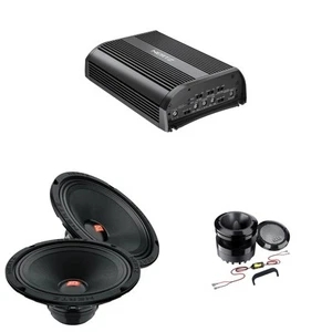 Hertz SP-4.500 D-Class 4 Channel Amplifier with 1 Pair of SV-200-NEO 8 in. (2... - Picture 1 of 10