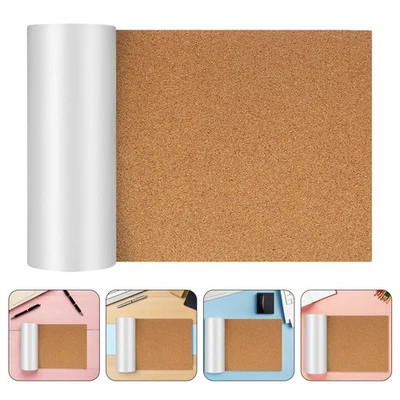  Cork Sheet Roll Adhesive Bulletin Board Cork Roll Backed Sheet Self Stick Board - Image 1 of 4