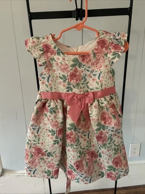 Vestido Bonnie Jean Estilo Vintage Floral Talla 2T Foto 1 de 4