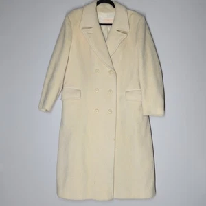Pendleton 1960s Vintage Wool Trench 16 Coat Camel Colored USA Made Cream Winter - Picture 1 of 9