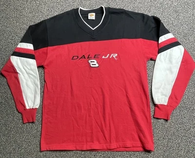 Suéter De Colección Dale Earnhardt Jr Budweiser XL Cuello en V NASCAR Carreras #8 Ganadores Foto 1 de 4