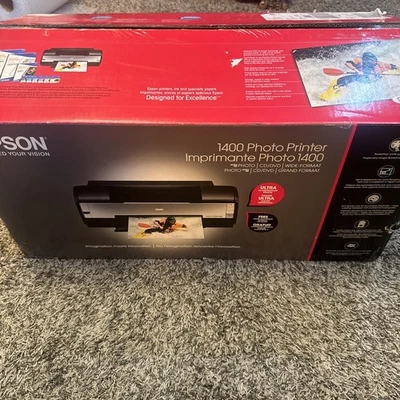 Open Box Epson Stylus Photo 1400 Wide-Format Color Inkjet - C11C655001 Read - Image 1 of 4