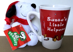 2014 PEANUTS Snoopy 12oz Mug Plush Santa’s Little Helpers Christmas Gift Set NWT - Picture 1 of 13