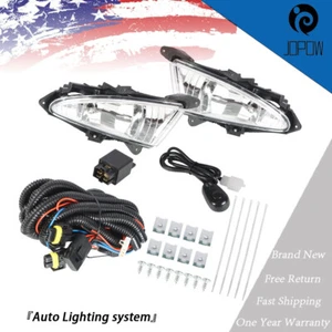 Front Bumper Fog Lamps Assembly For 2007-2010 Hyundai Elantra Sedan RH+LH Side - Picture 1 of 12