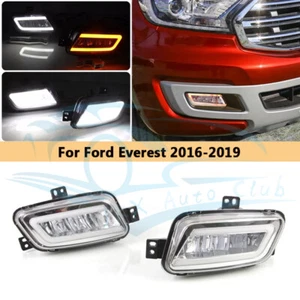 For Ford Everest 2016-2019 e Pair Front Daytime Running Lights LED DRL Fog Lamp - Picture 1 of 12