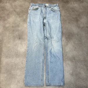 Pantalones de mezclilla vintage Levis 619 para hombre 32" lengüeta naranja pierna recta, azules - Imagen 1 de 10