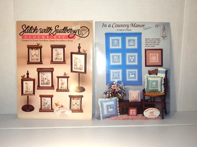 Lote de 2 folletos de patrón de muestra vintage Sudberry House and Needle Maid Designs Foto 1 de 4