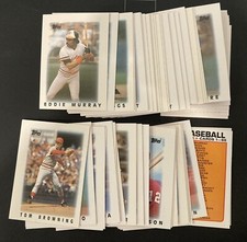 1986 Topps Major League Leaders Baseball Card Mini Complete Set 1-66