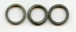 Auténtico (3) anillo celta antiguo de bronce dinero, 800-500 aC, área del Danubio - Imagen 1 de 1