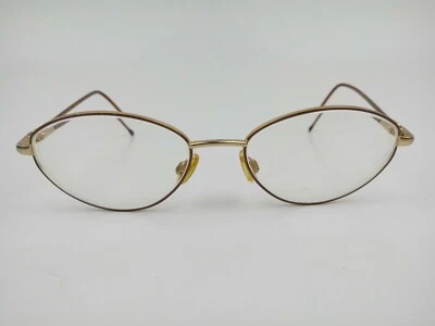 Marco de gafas Marchon 102 Italia 52 17 130 mm para mujer marrón ovalado borde completo metal  Foto 1 de 4