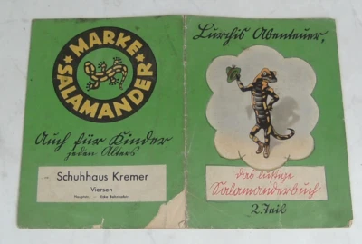 Lurchis Abenteuer Salamander Werbeheft 2 Teil von 1951 erste Nachkriegsausgabe - Bild 1 von 4