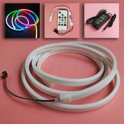 2M 5V SK6812 3528 RGB LED Neon Tube Strip Light Belt Rope Addressable Dream Sign - Image 1 of 4