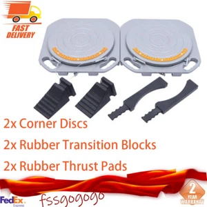 NEW 2x Wheel Car Truck Front End Wheel Alignment Turntable Turn Plates Tool Kit - Picture 1 of 19
