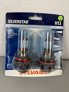 Sylvania H13 (9008) SILVERSTAR Headlight Bulbs 2 pack NEW in Opened Package - Picture 1 of 4