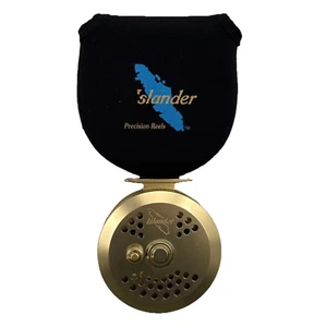 Islander Steelheader Centerpin Float Reel Gold Made In Canada Pouch - Picture 1 of 10