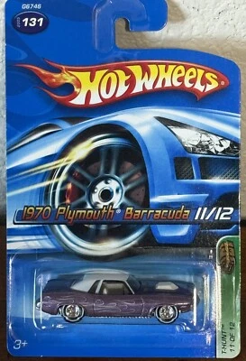 Hot Wheels 2005 Treasure Hunt 1970 PLYMOUTH BARRACUDA - Protector Foto 1 de 3