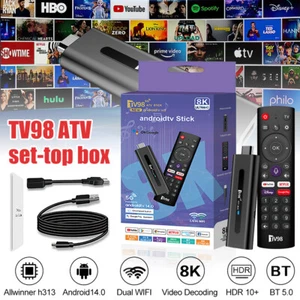 Media Player Fire TV Stick 8K HD Android 14.0 WiFi Bluetooth Voice Remote - Picture 1 of 17