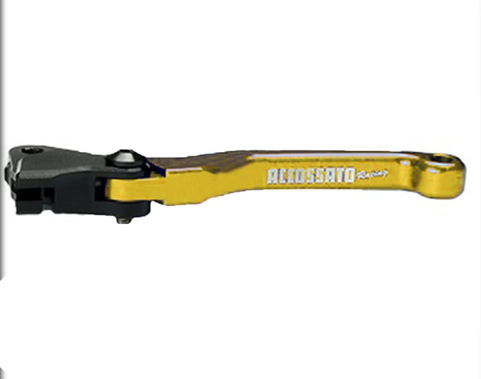 GOLD ALUMINIUM OFFROAD RECESSED BRAKE LEVER FOR TM EN / MX 450 F 2010 > 2016 - Image 1 of 1